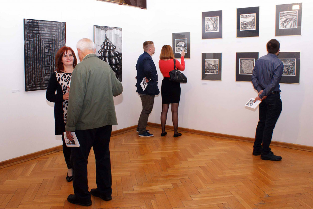 Intymne serigrafie i rysunki piórkiem w BWA Galerii Zamojskiej