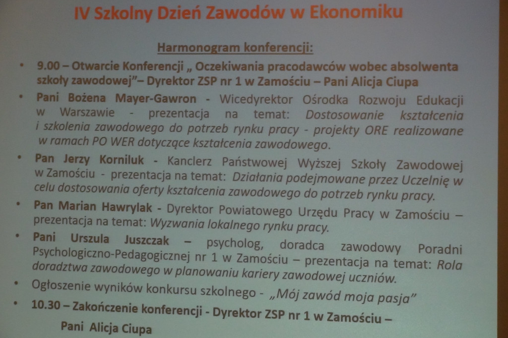 IV Szkolny Dzień Zawodów w 