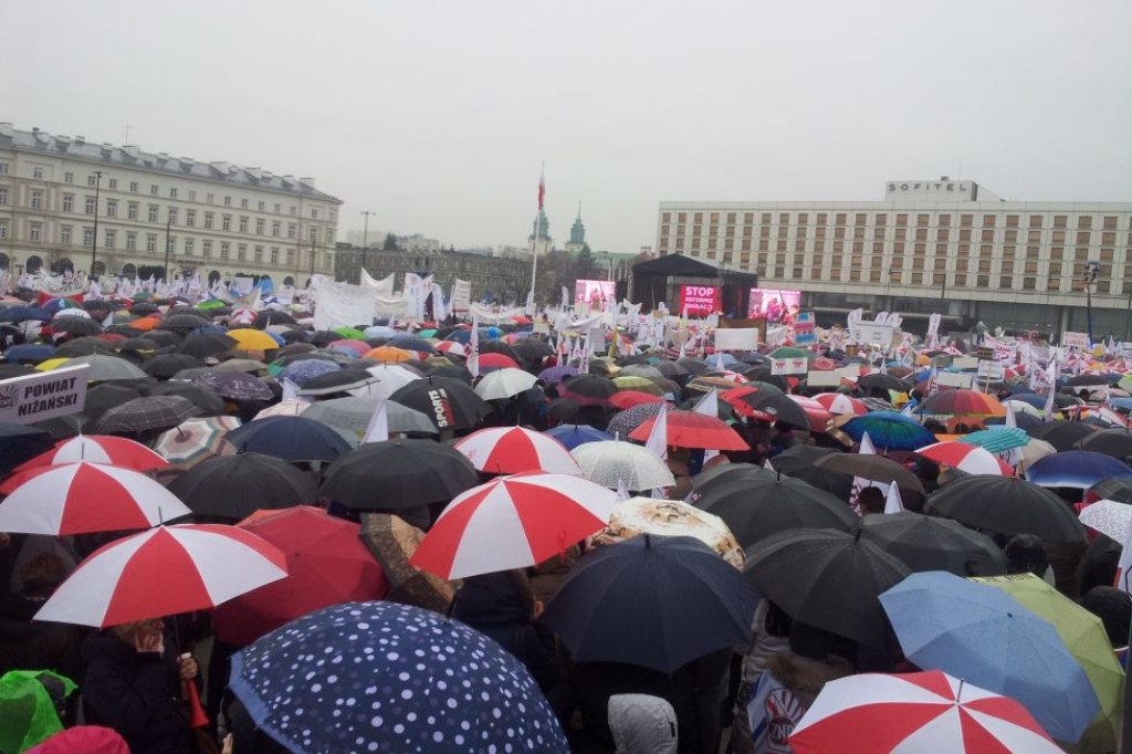 Nauczyciele protestowali w stolicy