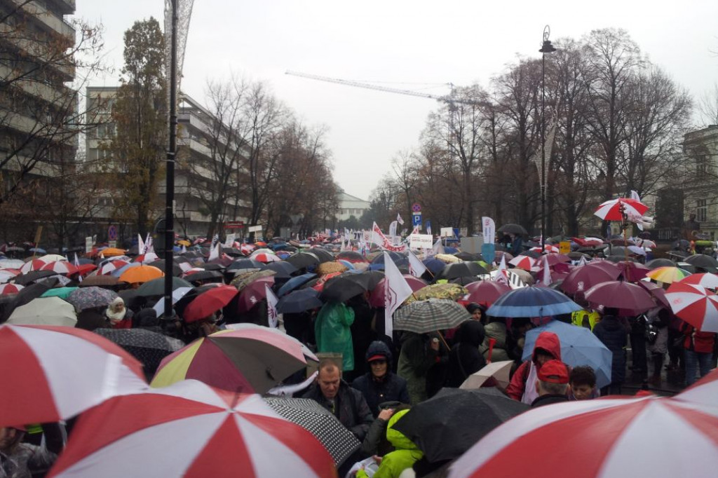 Nauczyciele protestowali w stolicy