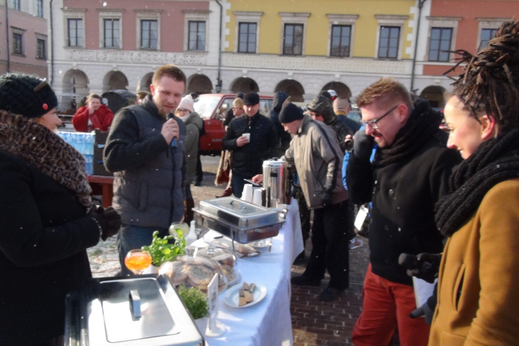 Świetlne śniadanie w Zamościu