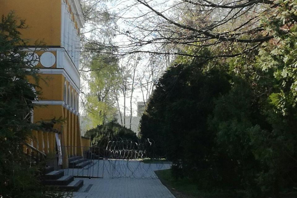 Zasieki w zamojskich Koszarach