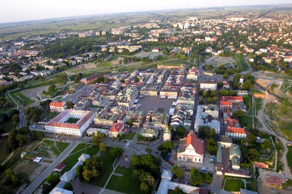 Zamojska Starówka z góry - zdjęcia