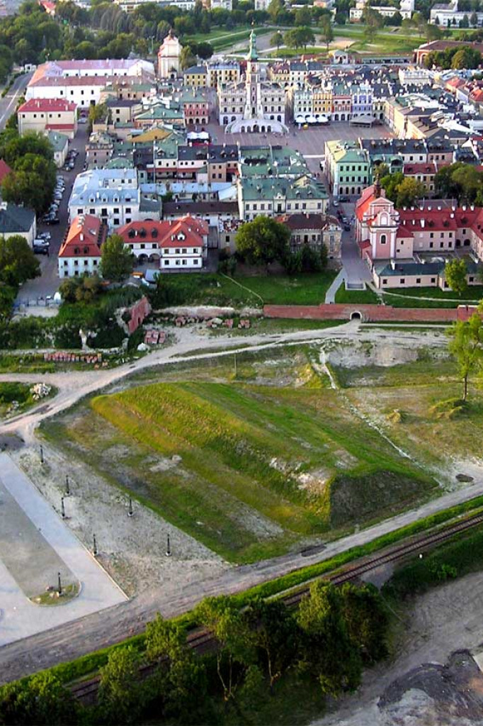 Zamojska Starówka z góry - zdjęcia