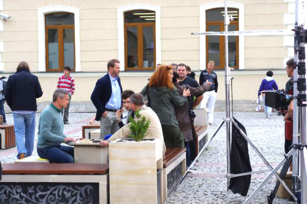 A. Żmijewski na Rynku Solnym
