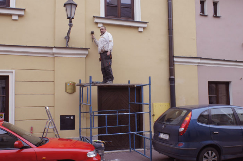 Montaż kuli armatniej - zdjęcia
