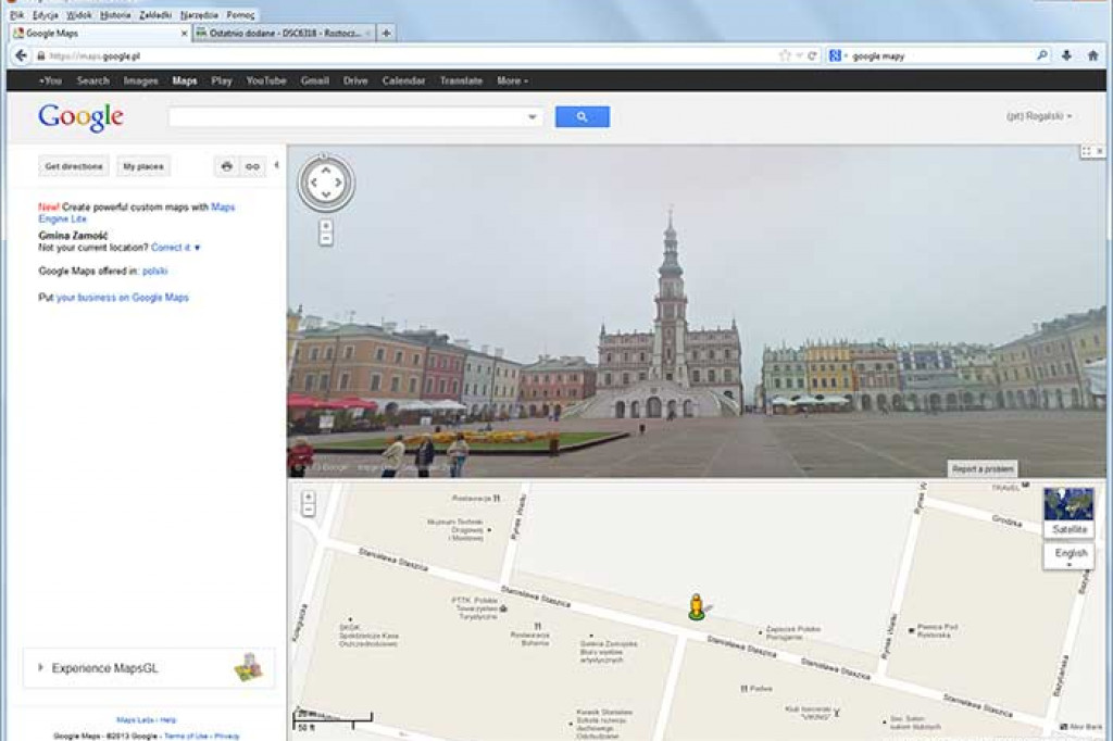 Zamość i okolice w pełni na Street View