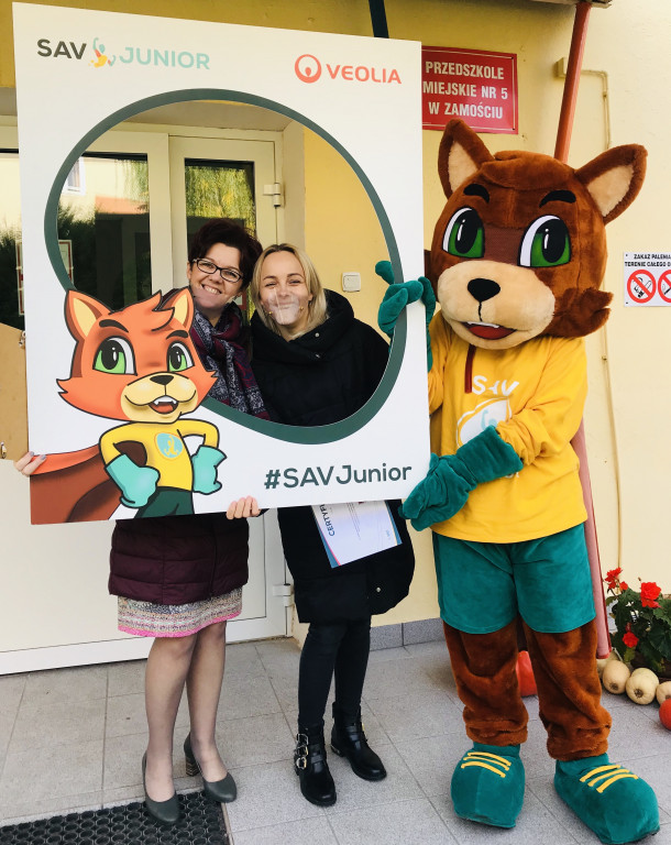 Przedszkola z Hrubieszowa i Zamościa nagrodzone - Sportowa Akademia Veolia Junior