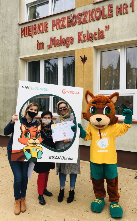Przedszkola z Hrubieszowa i Zamościa nagrodzone - Sportowa Akademia Veolia Junior