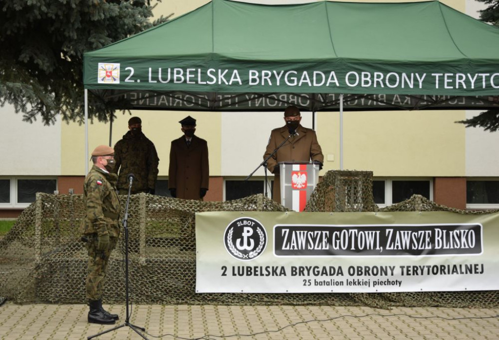 Przysięga Terytorialsów w Zamościu