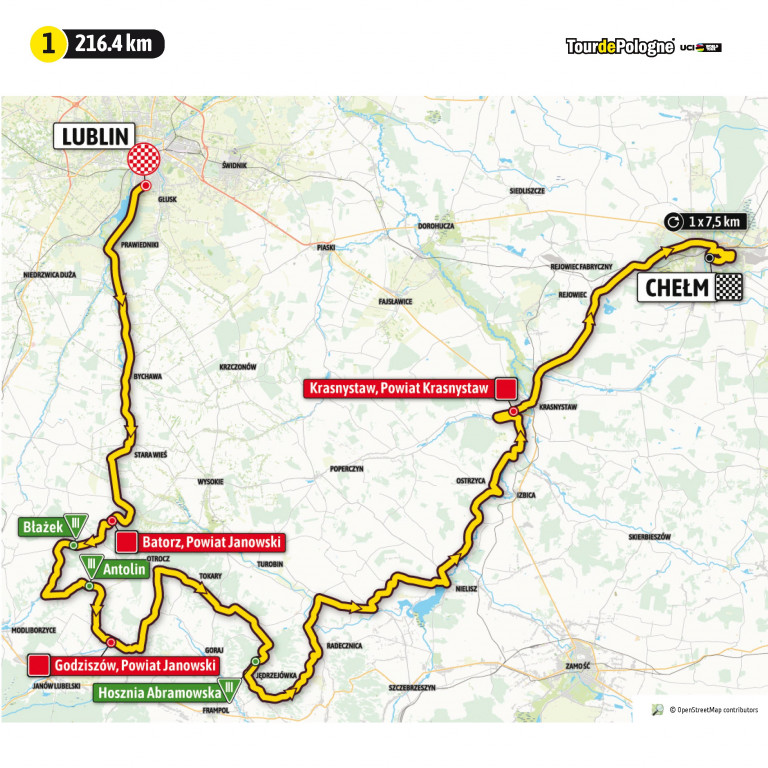Tour de Pologne UCI World Tour: z Lublina do Krakowa