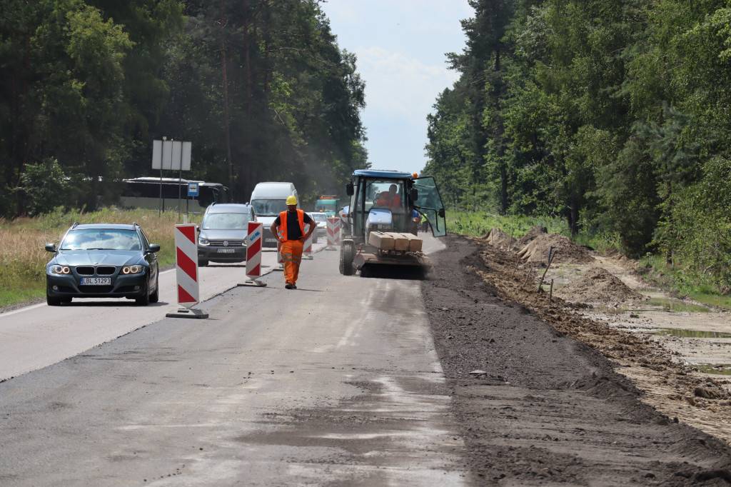 Utrudnienia na drodze wojewódzkiej Nr 835 od Biłgoraja i Tarnogrodu