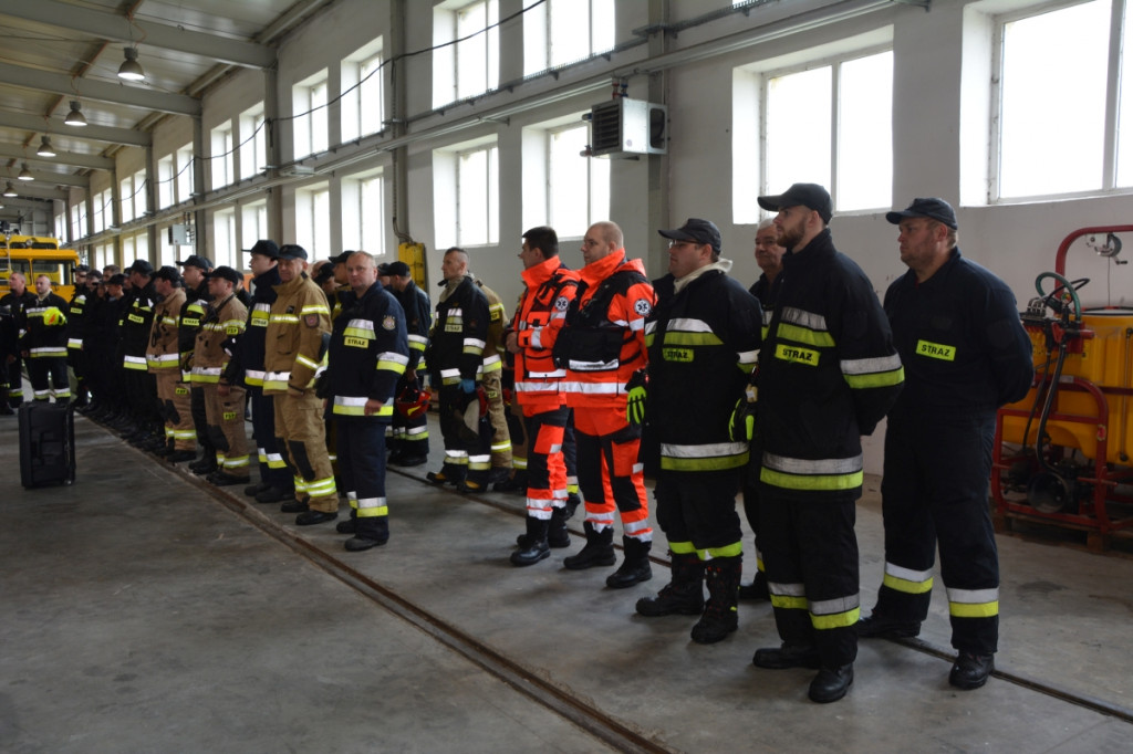 Ćwiczenia na terenie stacji kolejowej Zamość-Bortatycze PKP LHS