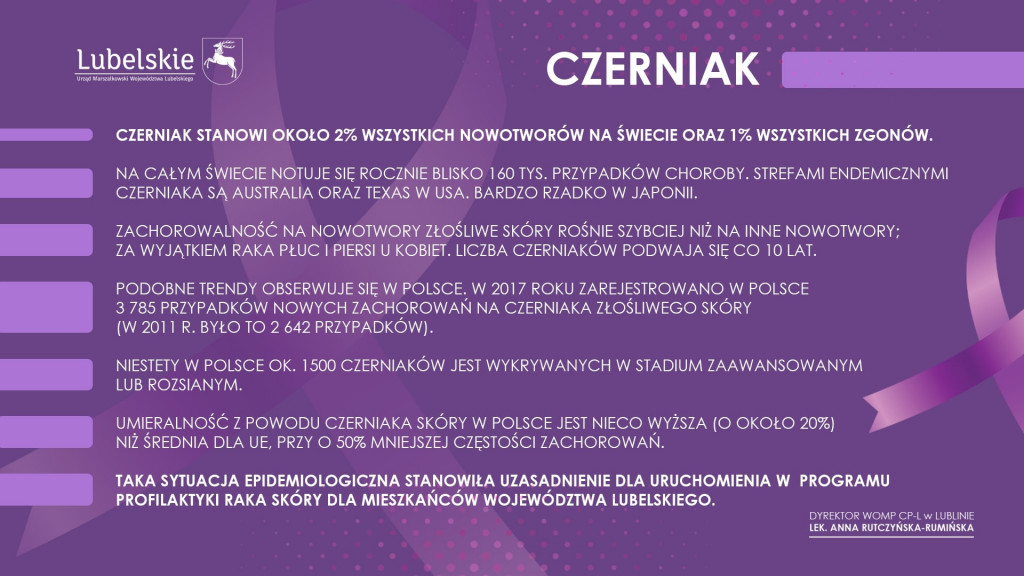 Program profilaktyki raka skóry dla mieszkańców województwa lubelskiego