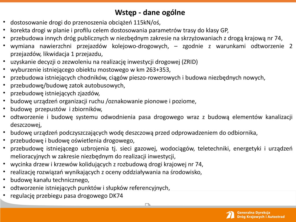Rozbudowa drogi krajowej nr 74 na odcinku Klemensów-Zamość