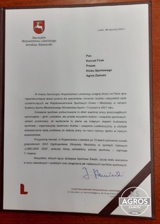 Podsumowanie Systemu Sportu Młodzieżowego w 2021 roku w województwie lubelskim