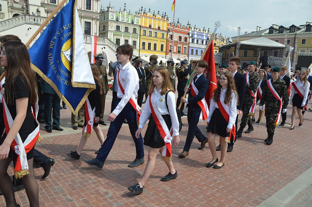 Rocznica uchwalenia Konstytucji 3 Maja w Zamościu