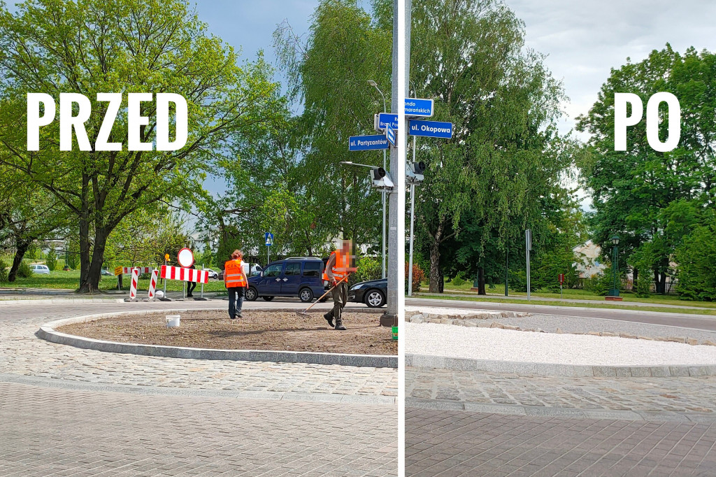 Zmiany na Zamojskich rondach