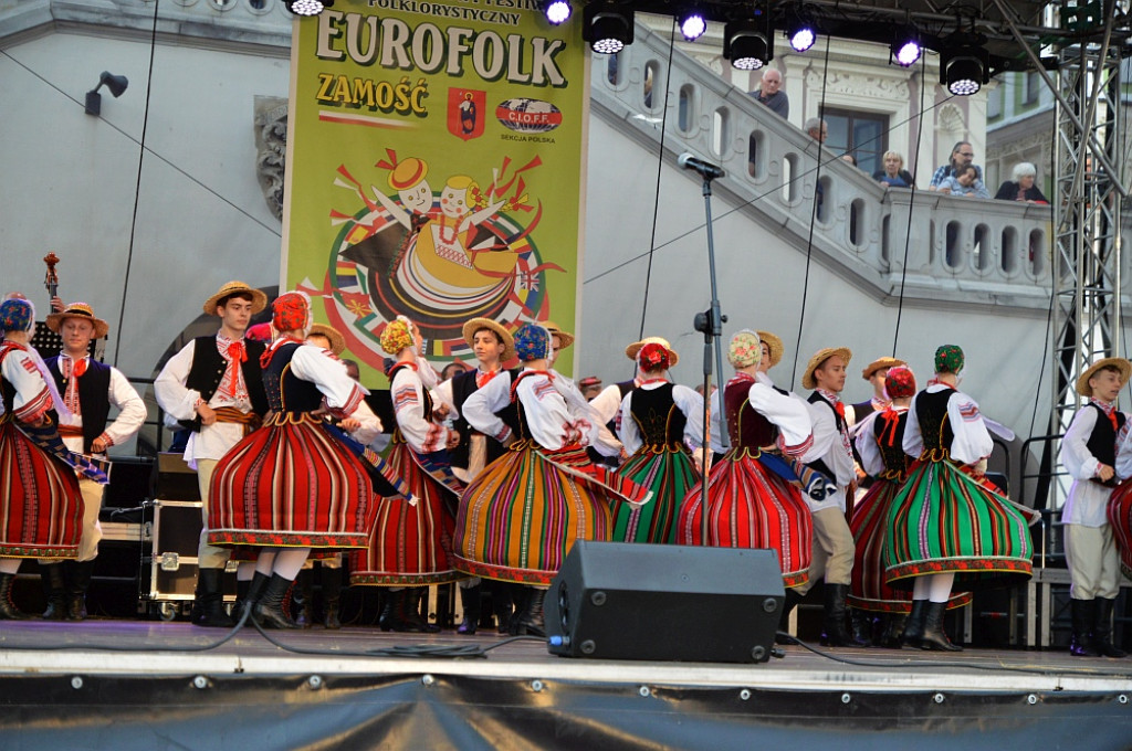 Koncert finałowy XIX Międzynarodowego Festiwalu Folklorystycznego EUROFOLK - Zamość 2022