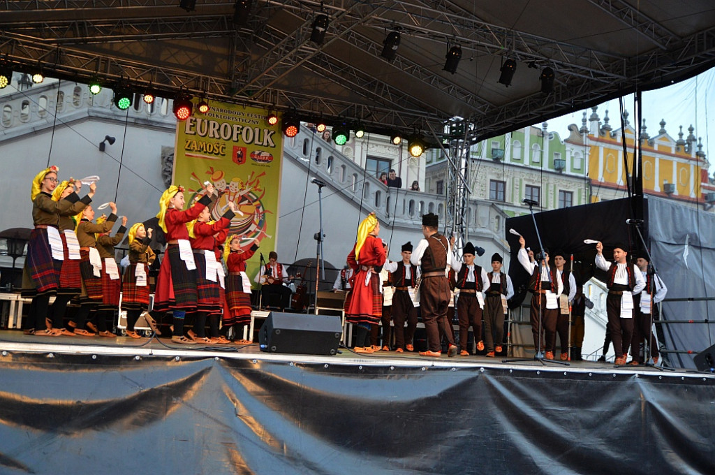 Koncert finałowy XIX Międzynarodowego Festiwalu Folklorystycznego EUROFOLK - Zamość 2022