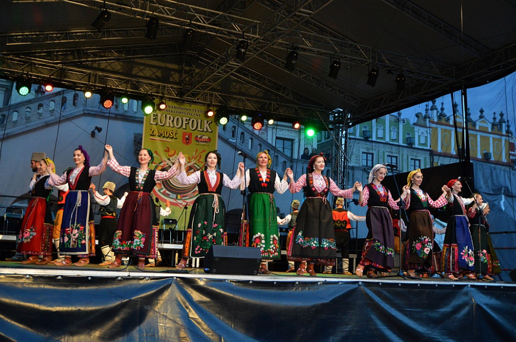 Koncert finałowy XIX Międzynarodowego Festiwalu Folklorystycznego EUROFOLK - Zamość 2022