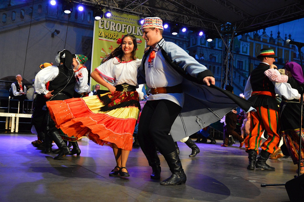Koncert finałowy XIX Międzynarodowego Festiwalu Folklorystycznego EUROFOLK - Zamość 2022