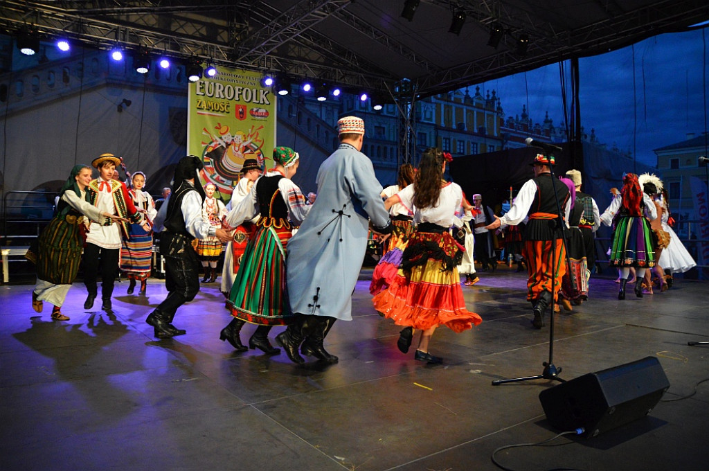 Koncert finałowy XIX Międzynarodowego Festiwalu Folklorystycznego EUROFOLK - Zamość 2022
