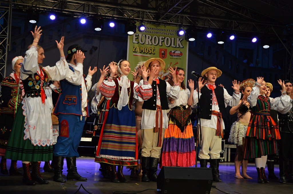 Koncert finałowy XIX Międzynarodowego Festiwalu Folklorystycznego EUROFOLK - Zamość 2022
