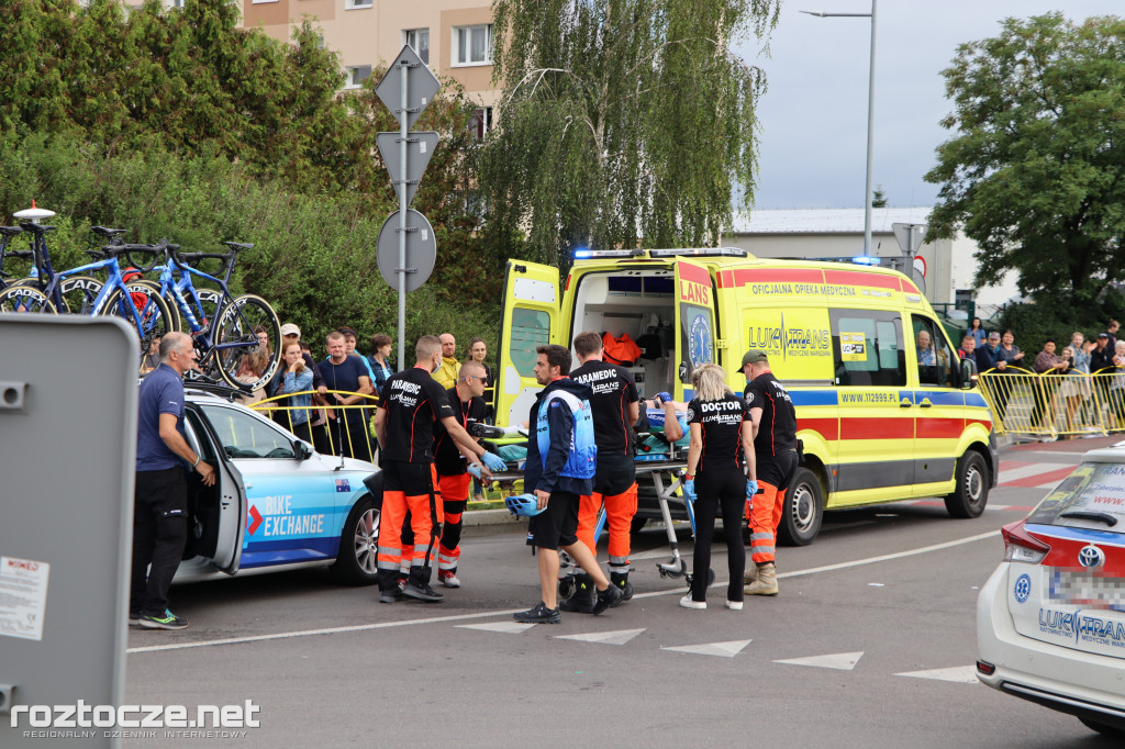 Finisz II etapu wyścigu kolarskiego Tour de Pologne w Zamościu