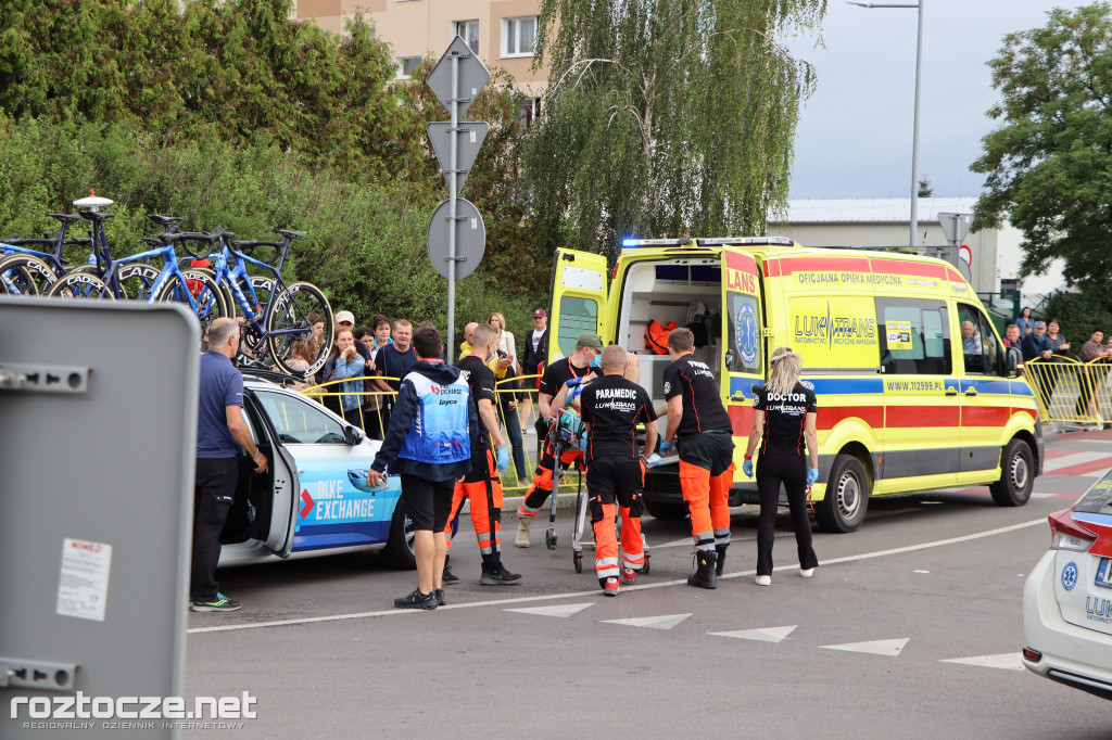 Finisz II etapu wyścigu kolarskiego Tour de Pologne w Zamościu
