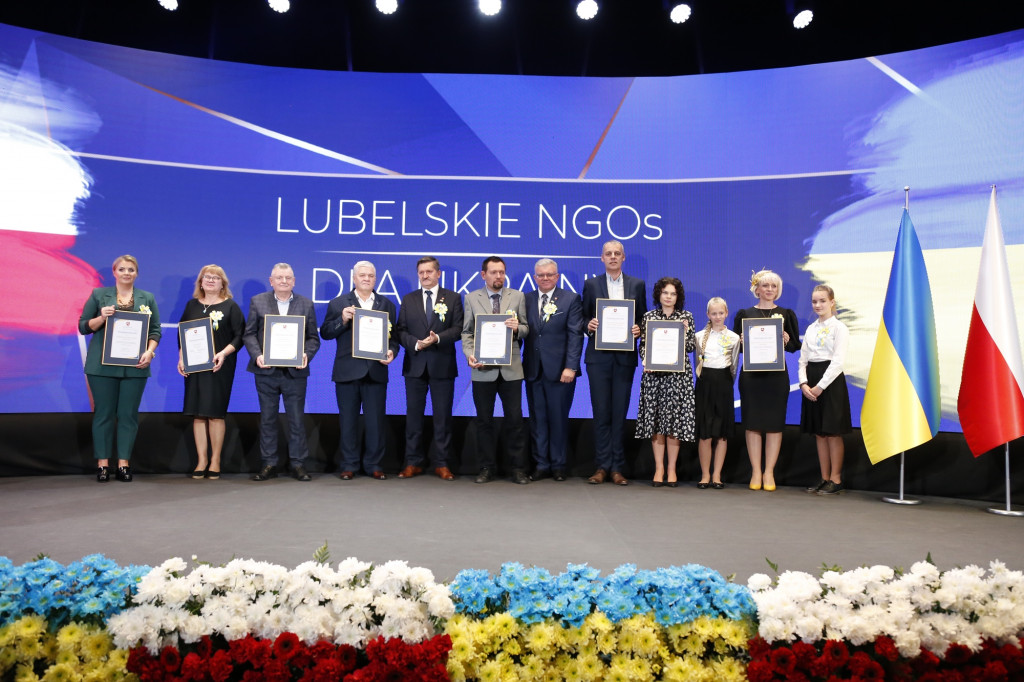 Uroczysta gala dla NGO za pomoc dla uchodźców z Ukrainy