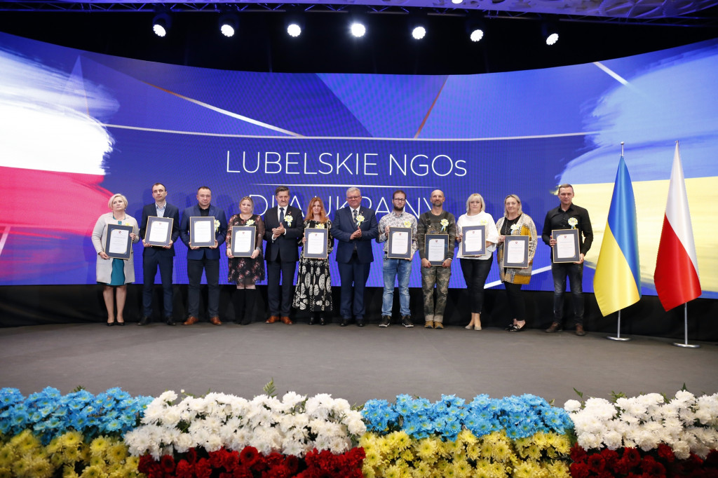 Uroczysta gala dla NGO za pomoc dla uchodźców z Ukrainy