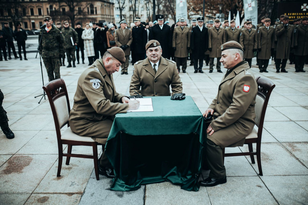 Przekazanie obowiązków dowódcy 2 Lubelskiej Brygady OT