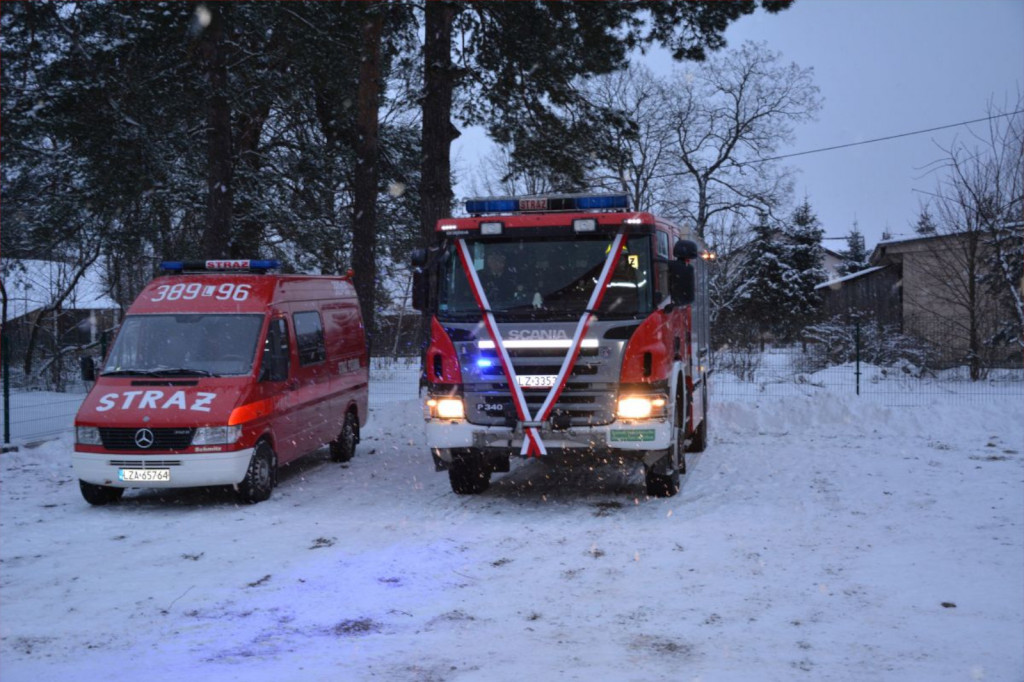 Przekazanie samochodu ratowniczo-gaśniczego GCBA 5/32 Scania