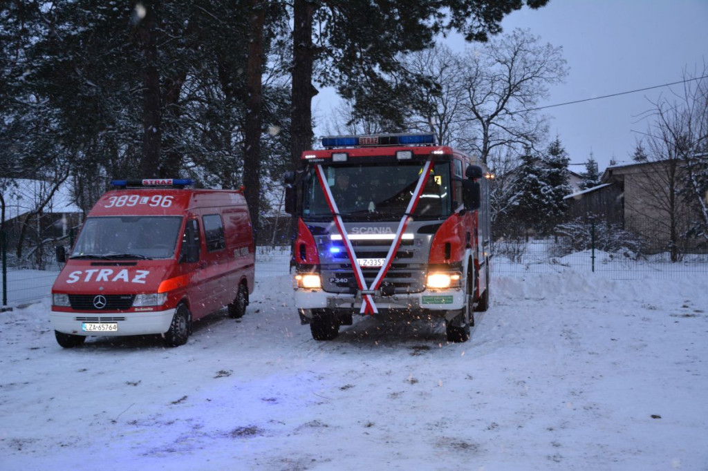 Przekazanie samochodu ratowniczo-gaśniczego GCBA 5/32 Scania