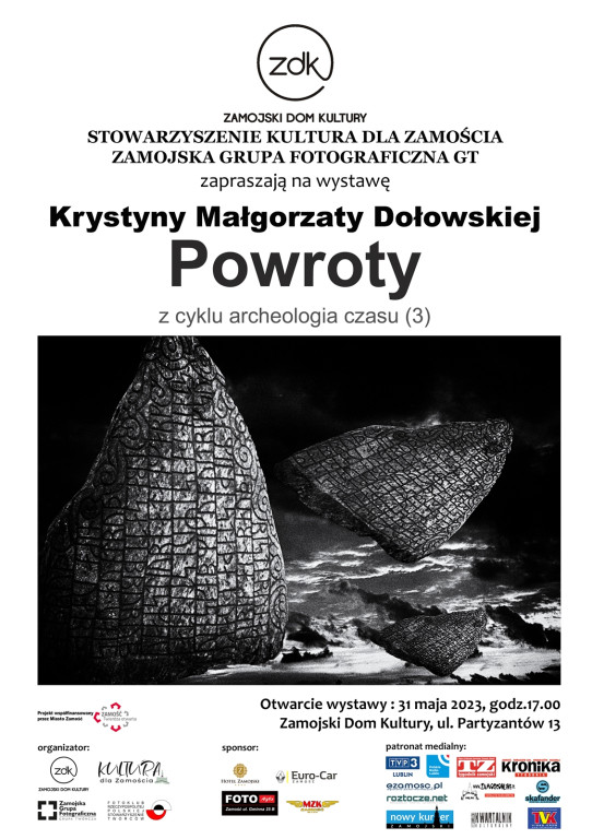 Wystawa POWROTY z cyklu archeologia czasu(3) Krystyny Małgorzaty Dołowskiej