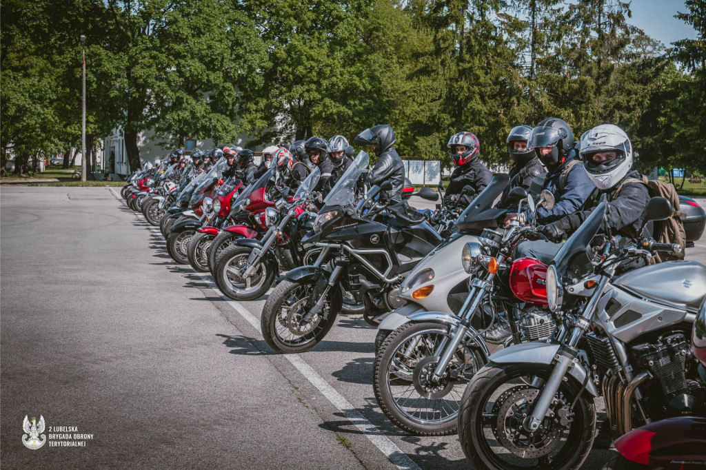 Lubelscy terytorialsi na motocyklach uczcili poległych na misjach