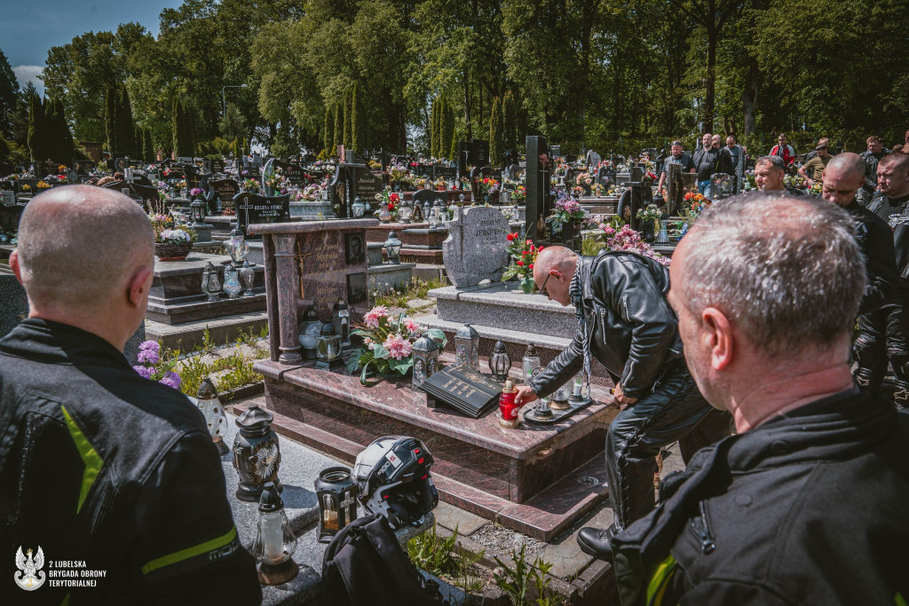 Lubelscy terytorialsi na motocyklach uczcili poległych na misjach
