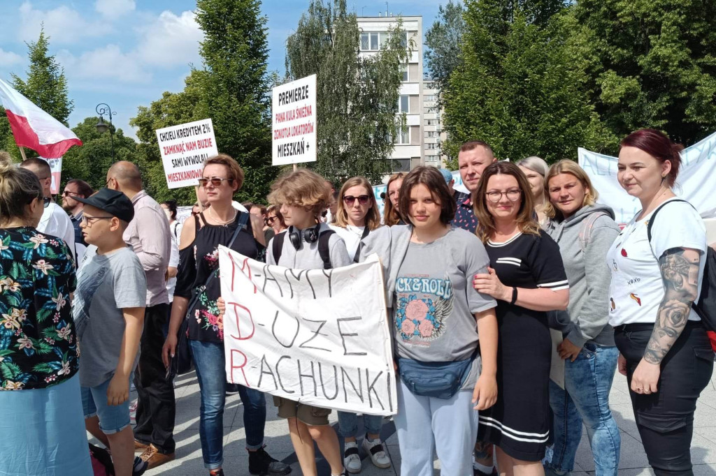 Protest mieszkańców Zamościa pod Sejmem