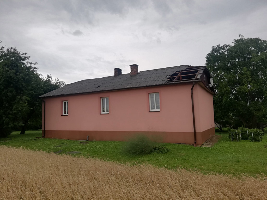 Burzowa niedziela w powiecie zamojskim, są straty