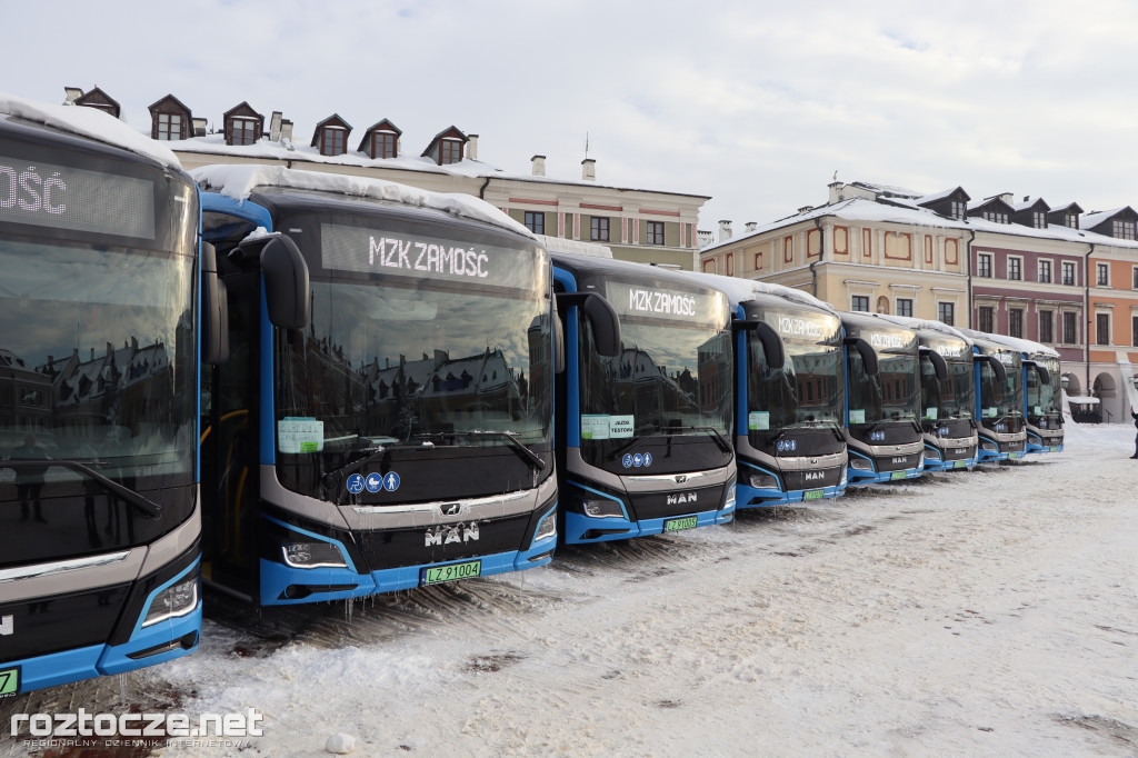 Spółka MZK odebrała 14 autobusów elektrycznych marki MAN