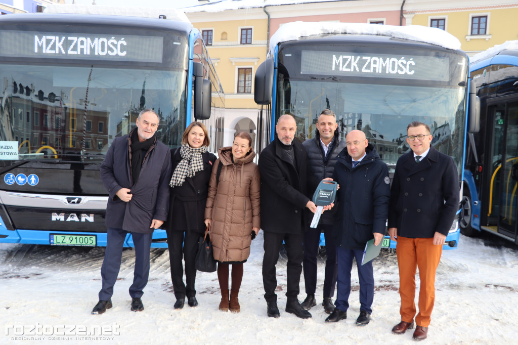 Spółka MZK odebrała 14 autobusów elektrycznych marki MAN