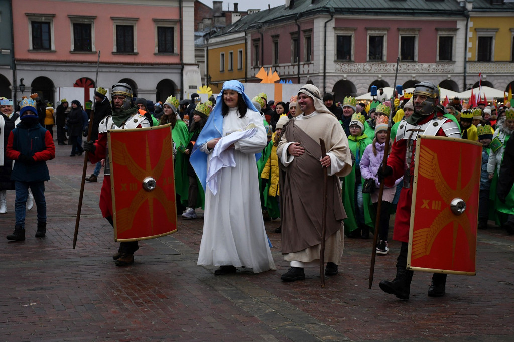 X edycja Orszaku Trzech Króli przeszła ulicami Zamościa