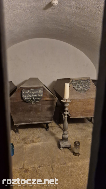 Róża Zamoyska w kryptach katedry zamojskiej