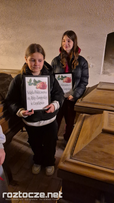 Róża Zamoyska w kryptach katedry zamojskiej