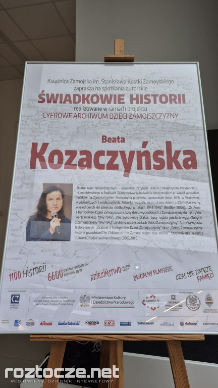 Świadkowie historii: Beata Kozaczyńska o Dzieciach Zamojszczyzny
