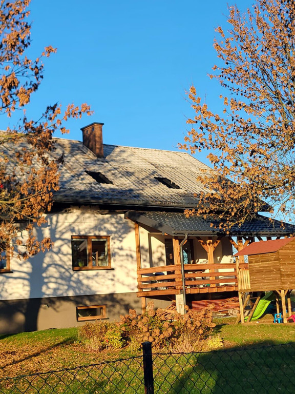 Pożar domu w Białobrzegach