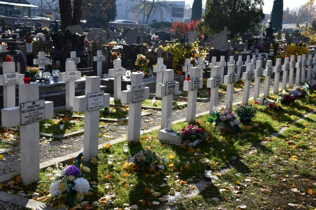 Kwesta 1 listopada na cmentarzu