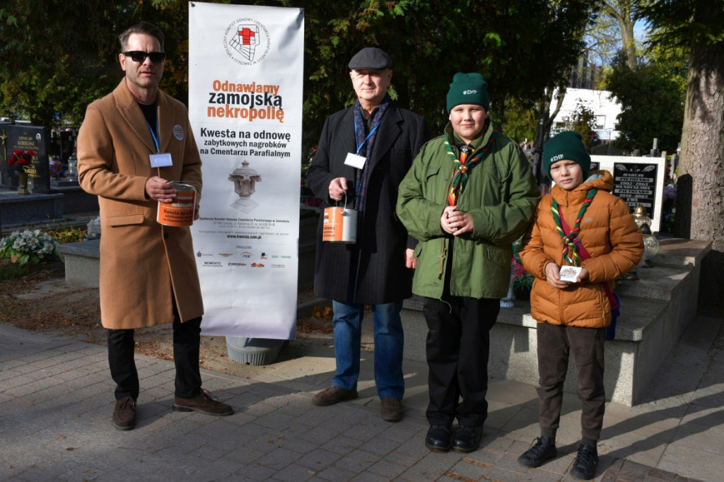 Kwesta 1 listopada na cmentarzu