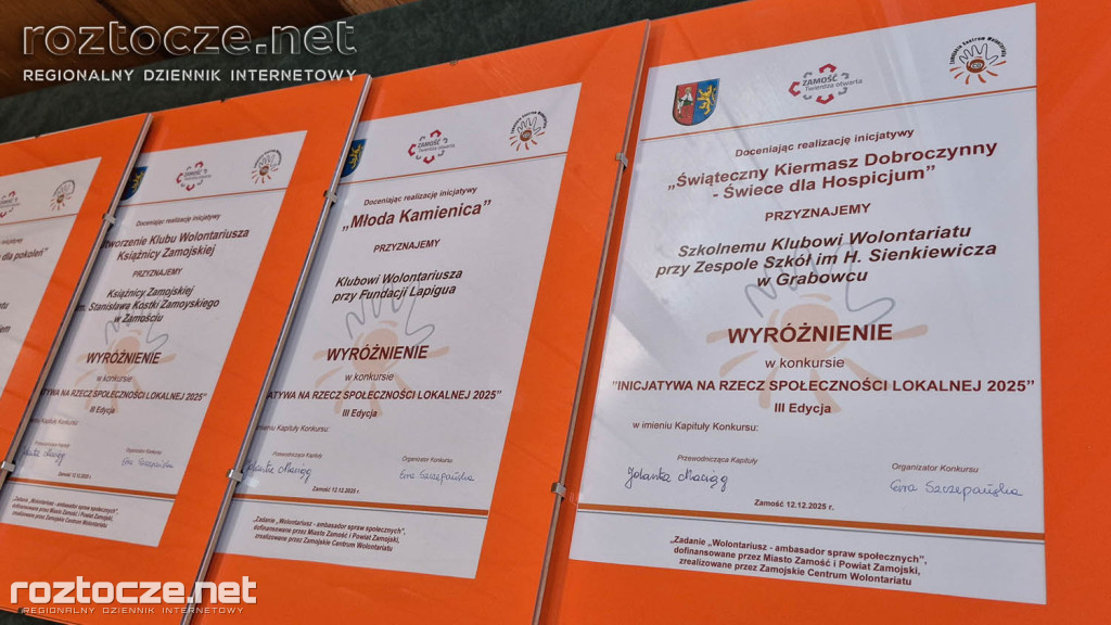 Gala zamojskiego wolontariatu